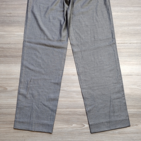 ST.JOHN Wool Blend High Rise Gray Trouser Pants - Picture 5 of 8